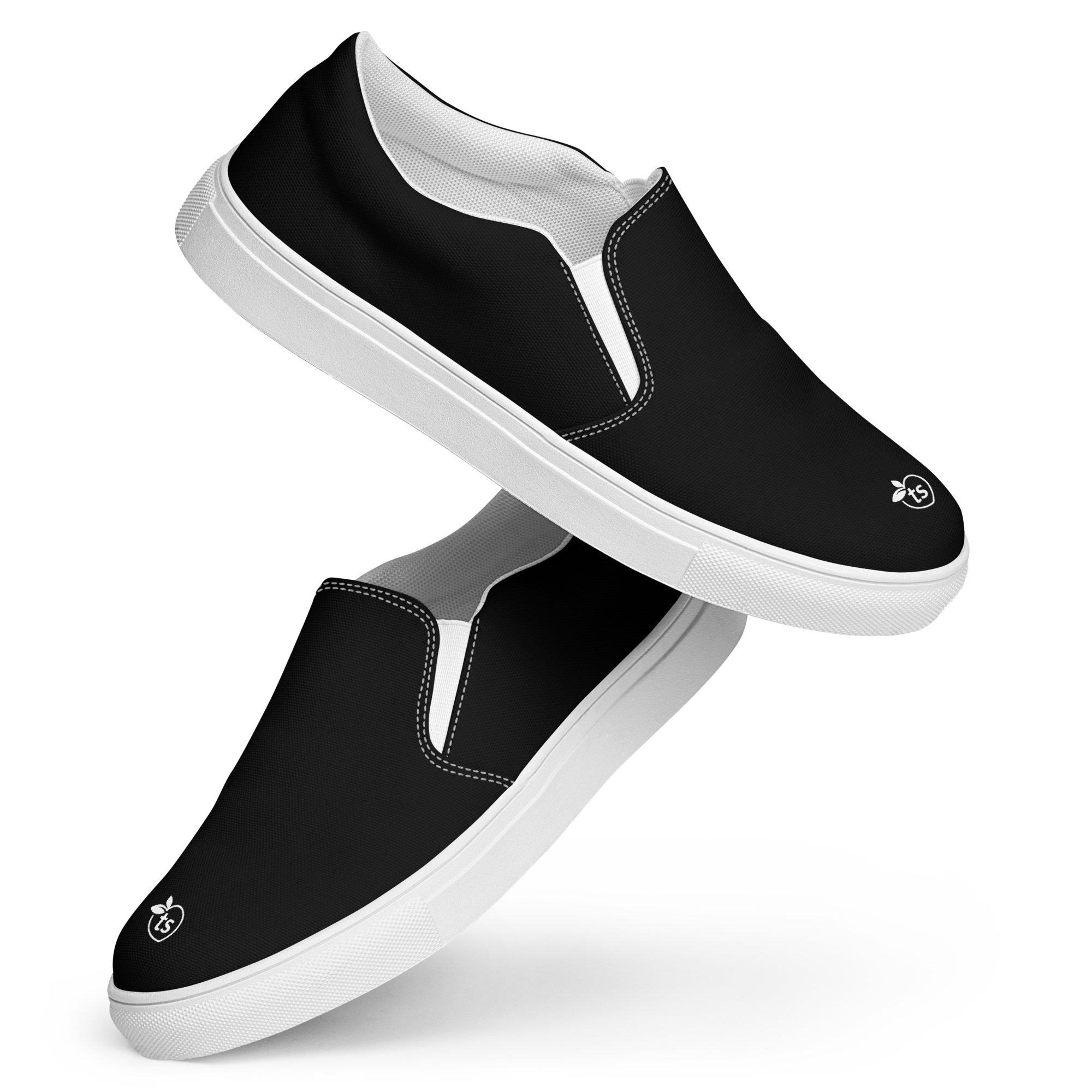 tsgabrielle® • Para Ele • Sapatos Tipo Scarpin em Canvas • Preto