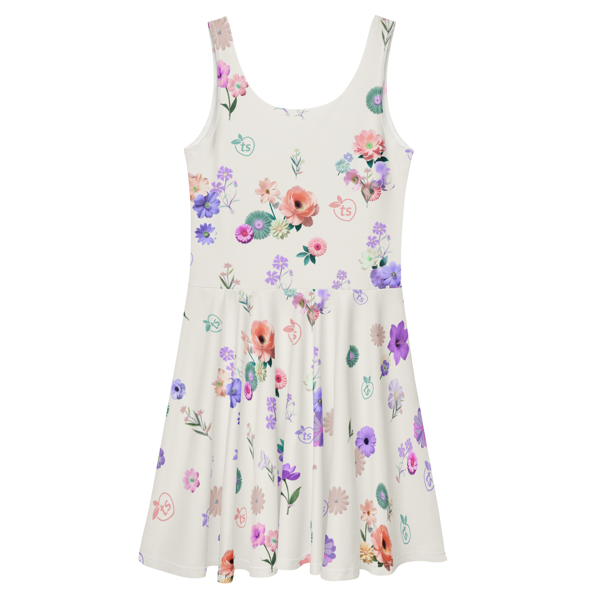 tsgabrielle® • Para Ela • TransFLOWer™ • Vestido Skater • Branco
