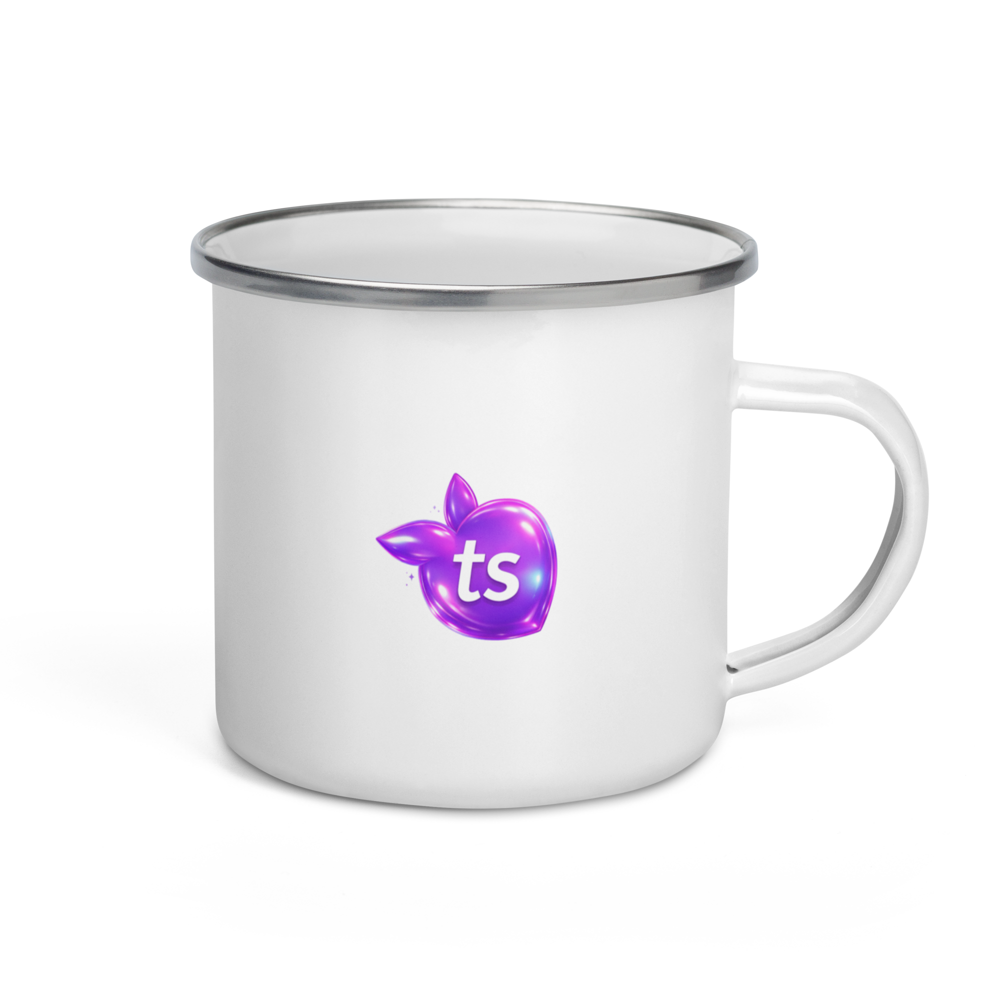 tsgabrielle® • Enamel caneca • branco • 12 oz